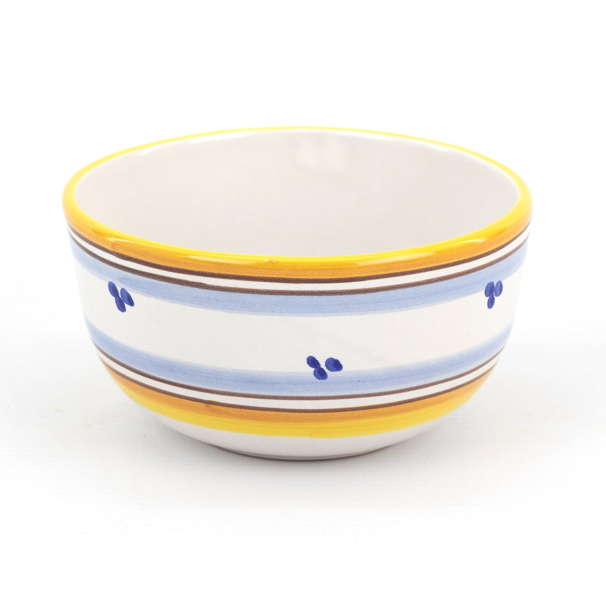 Tazza jumbo senza manico con piatto vassoio porta biscotti / brioche decoro AMBRA