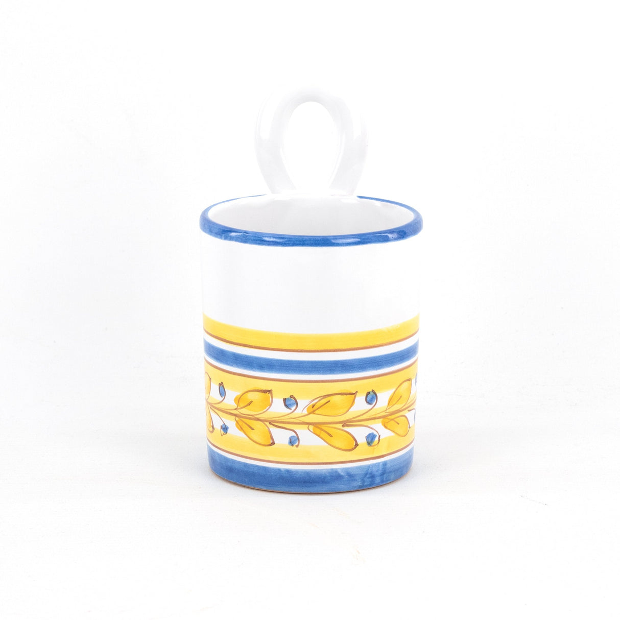 Colaposate con occhiello in ceramica H cm 15 decoro ACANTO