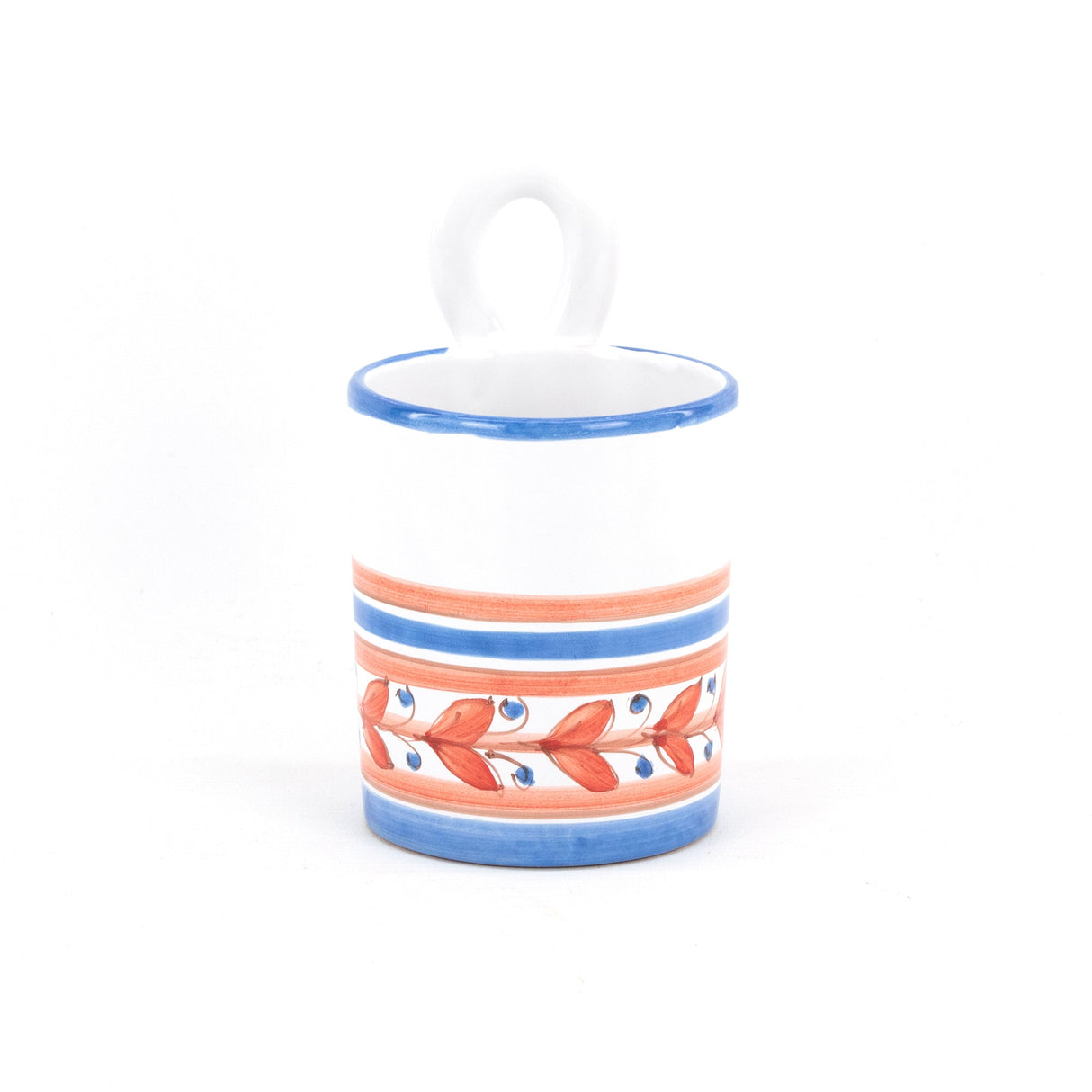 Colaposate con occhiello in ceramica H cm 15 decoro ACANTO