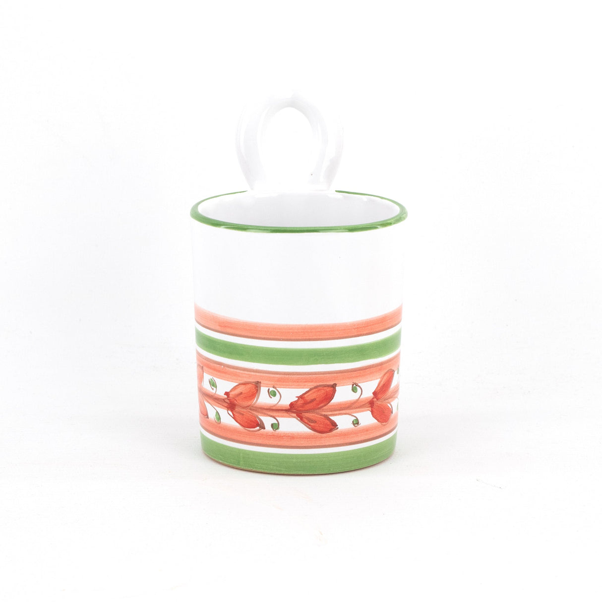 Colaposate con occhiello in ceramica H cm 15 decoro ACANTO