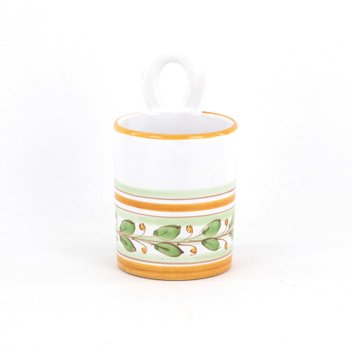 Colaposate con occhiello in ceramica H cm 15 decoro ACANTO