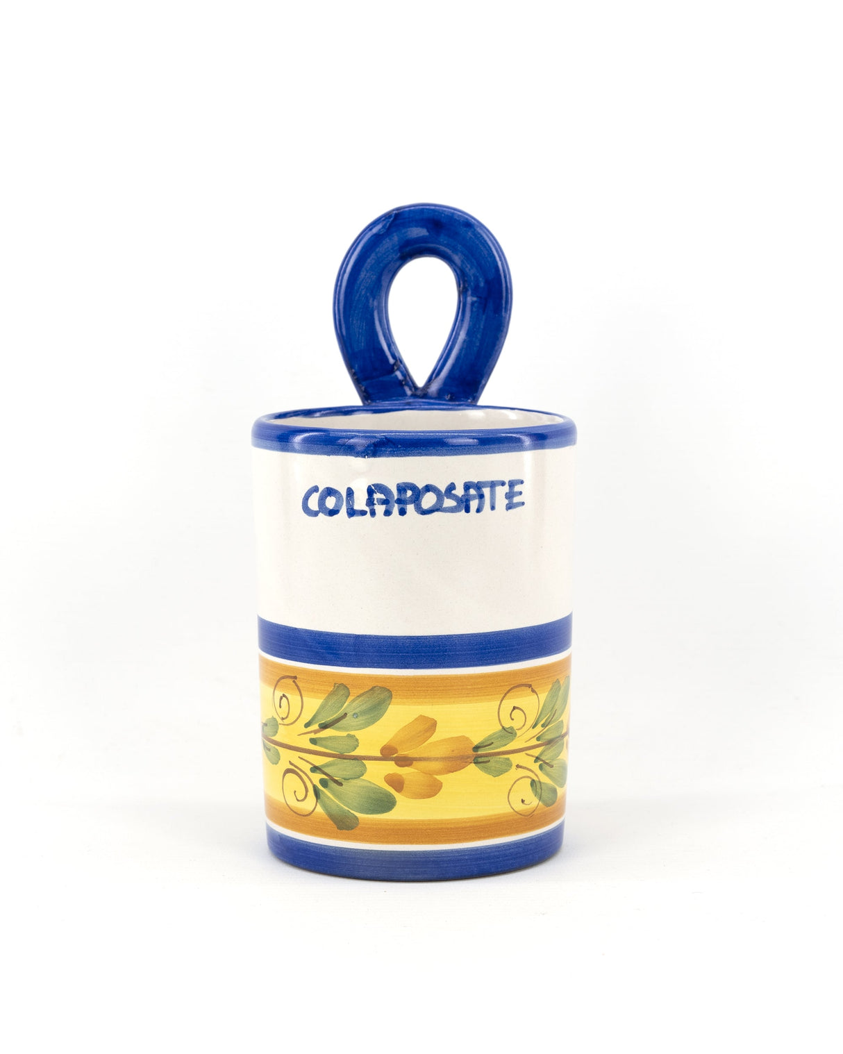 Colaposate con occhiello in ceramica H cm 20 decoro FLORA