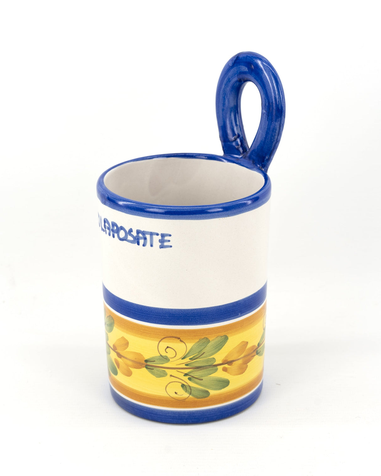 Colaposate con occhiello in ceramica H cm 20 decoro FLORA