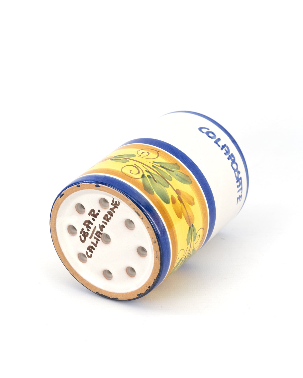 Colaposate con occhiello in ceramica H cm 20 decoro FLORA