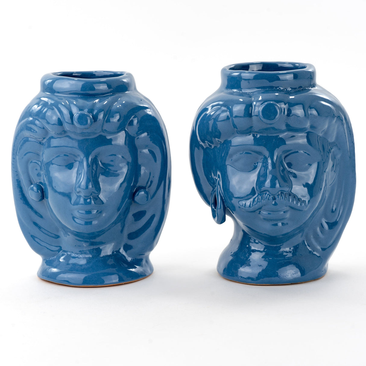 Teste di Moro tradizionali siciliane fatte a mano H cm 16