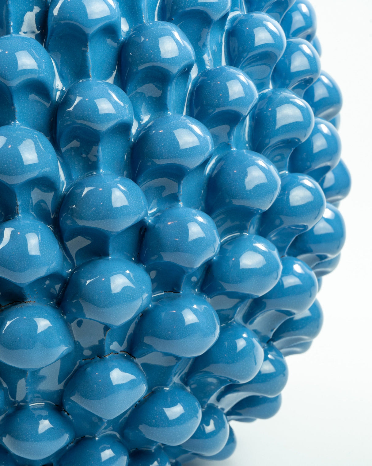 Pigna siciliana grande in ceramica di Caltagirone fatta a mano H cm 50