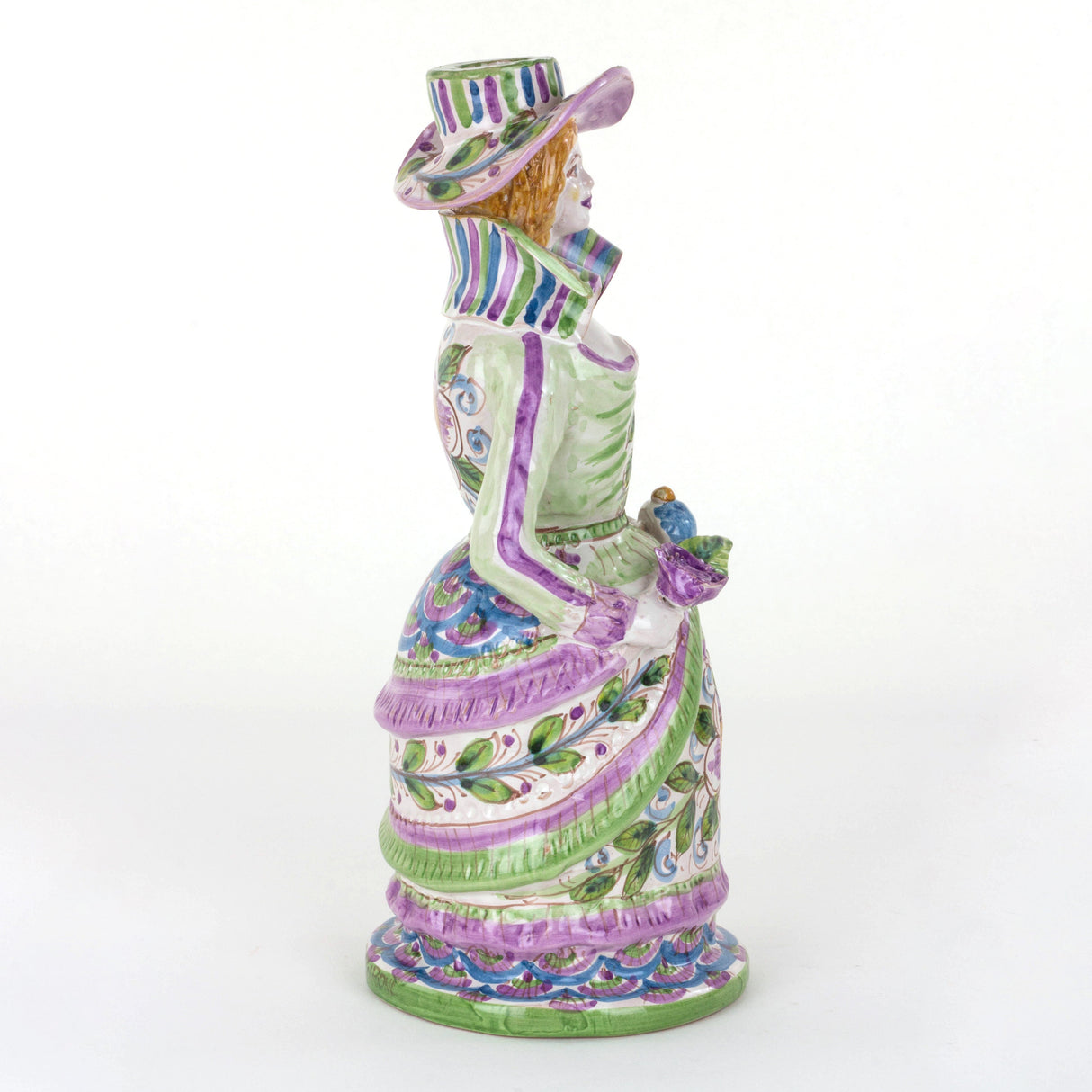 Lumiera Donna in Ceramica di Caltagirone Fatta a Mano