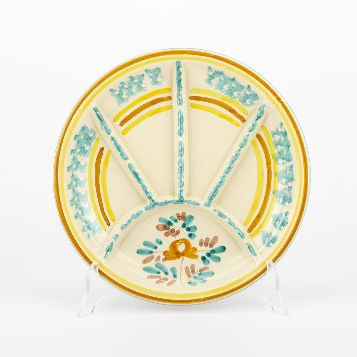 Piatto antipastiera in ceramica decoro ROSANTICA