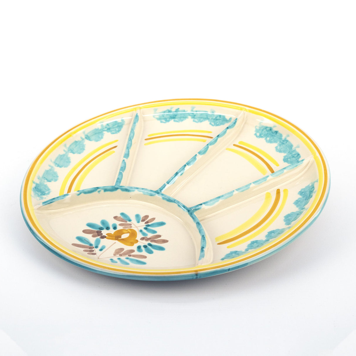 Piatto antipastiera in ceramica decoro ROSANTICA