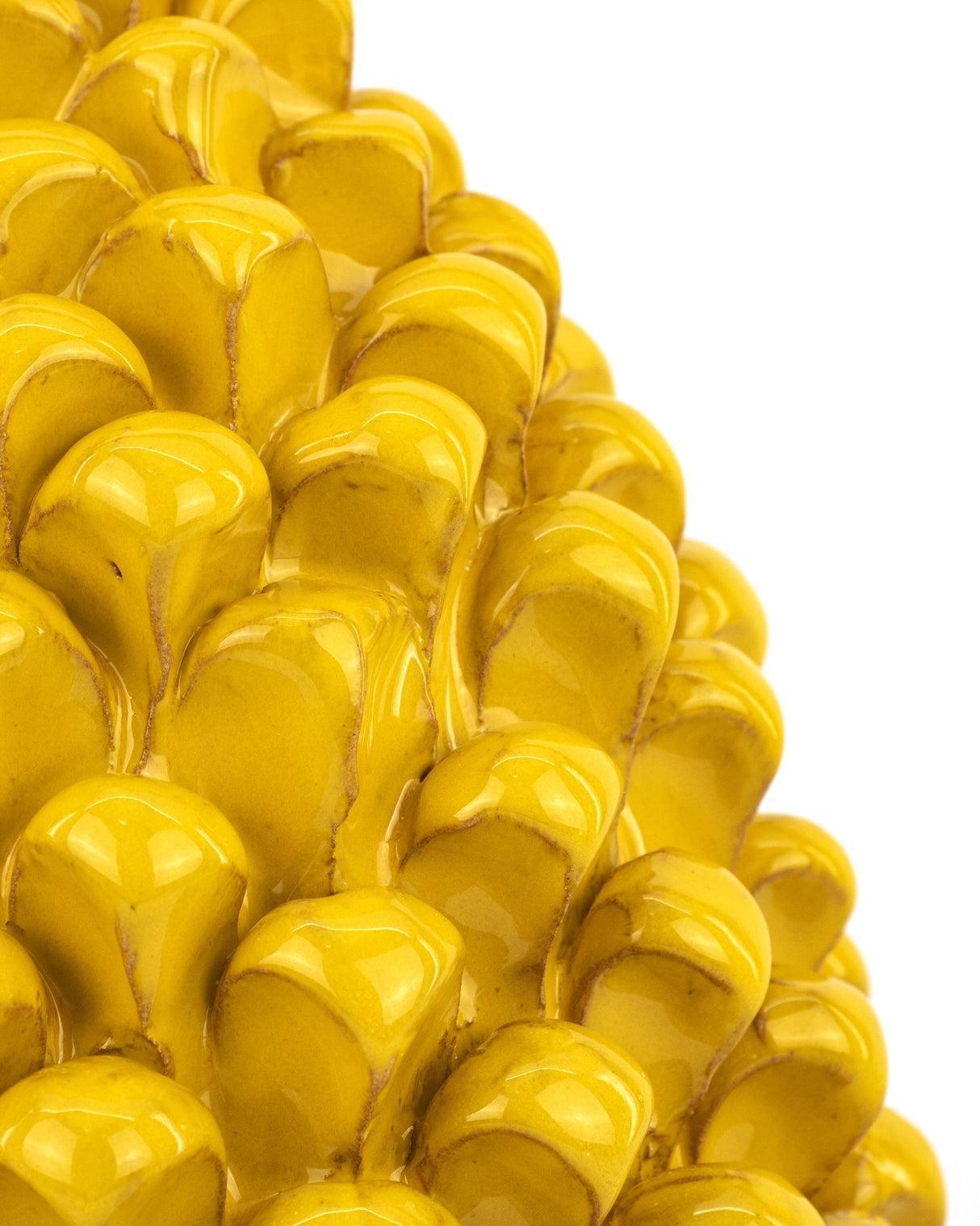 Pigna Gialla in Ceramica di Caltagirone Fatta a Mano H cm 30