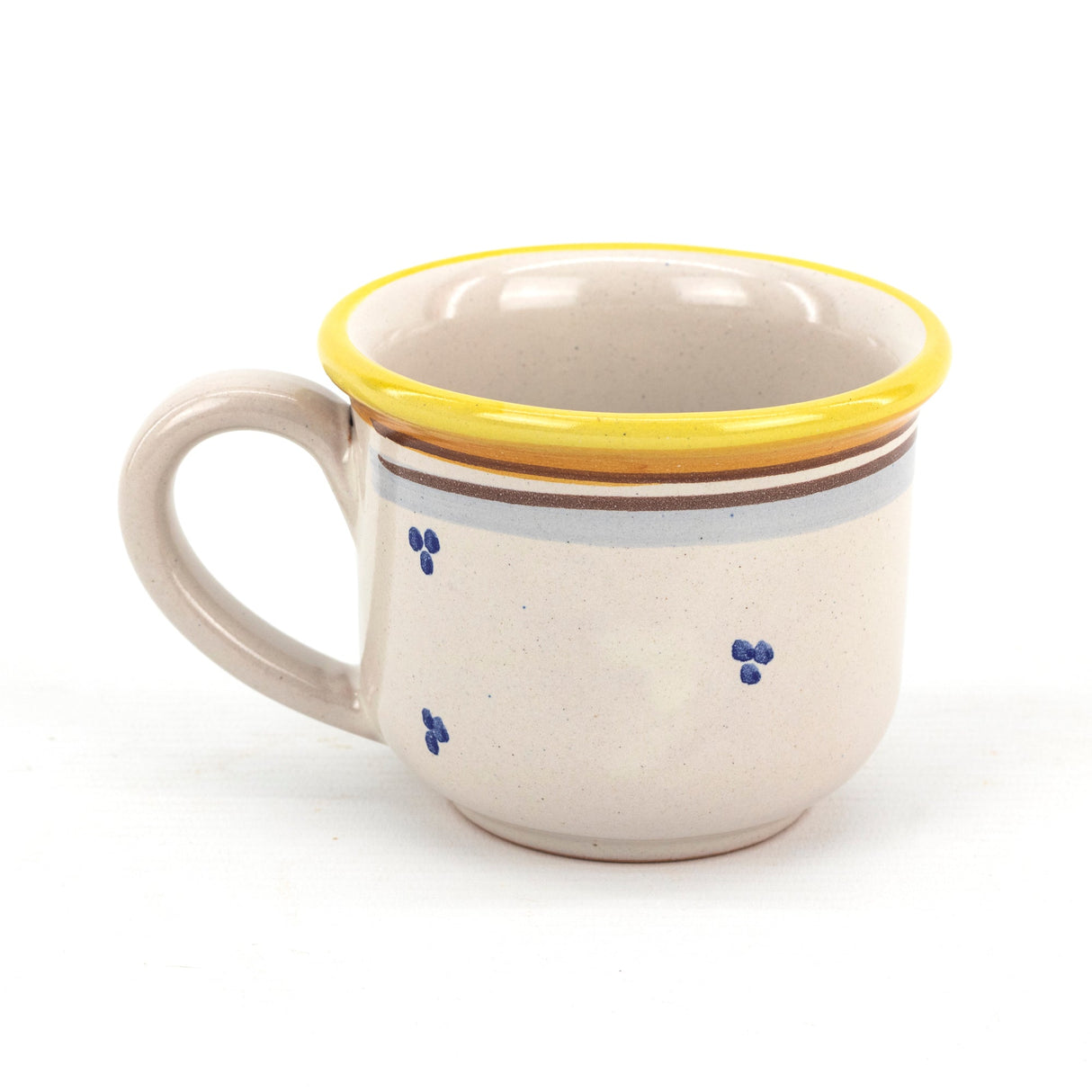 Tazza da colazione con piatto vassoio porta biscotti / brioche decoro AMBRA