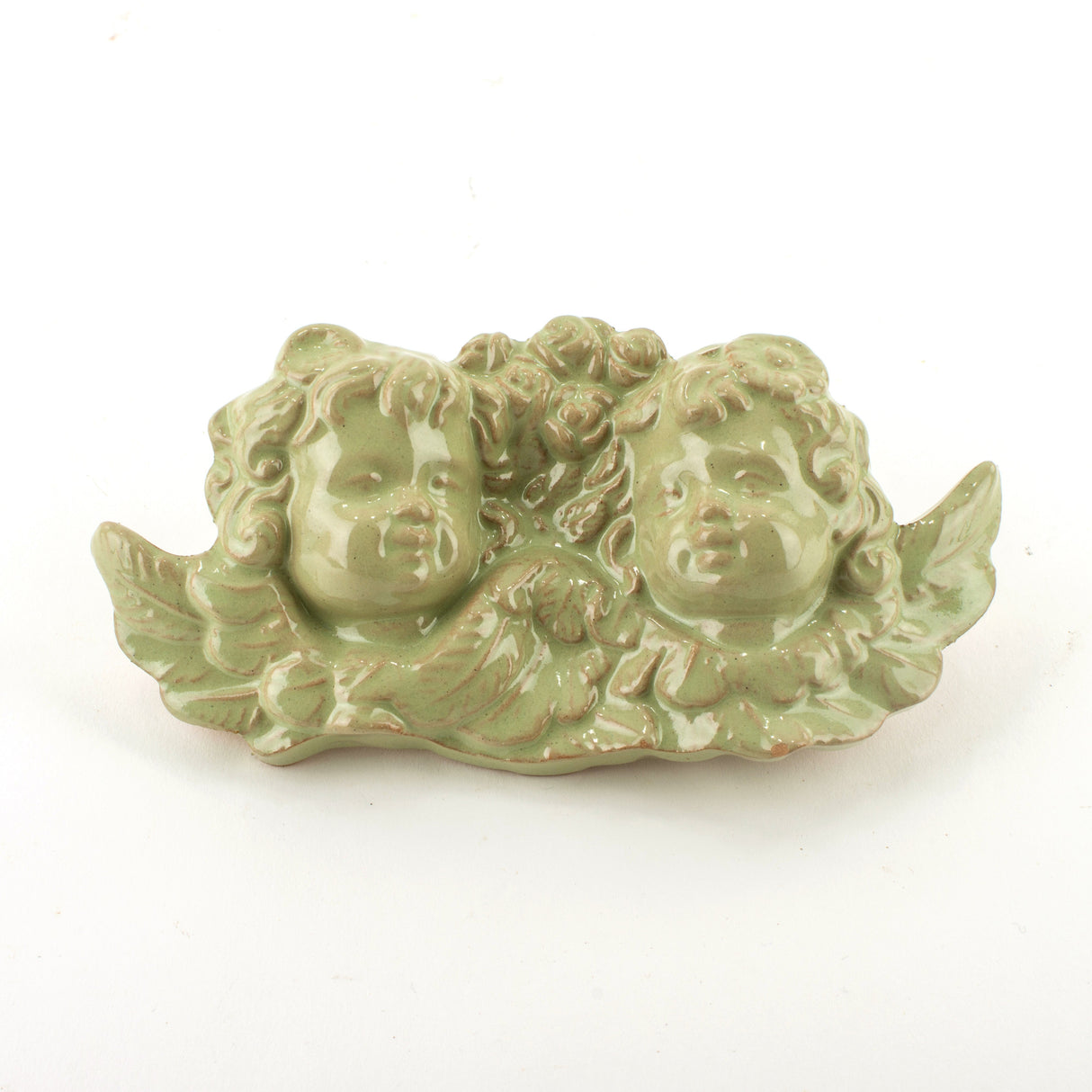 Angioletti in Ceramica, Coppia Angeli Ceramica di Caltagirone Fatti a Mano, Idea Regalo di Natale