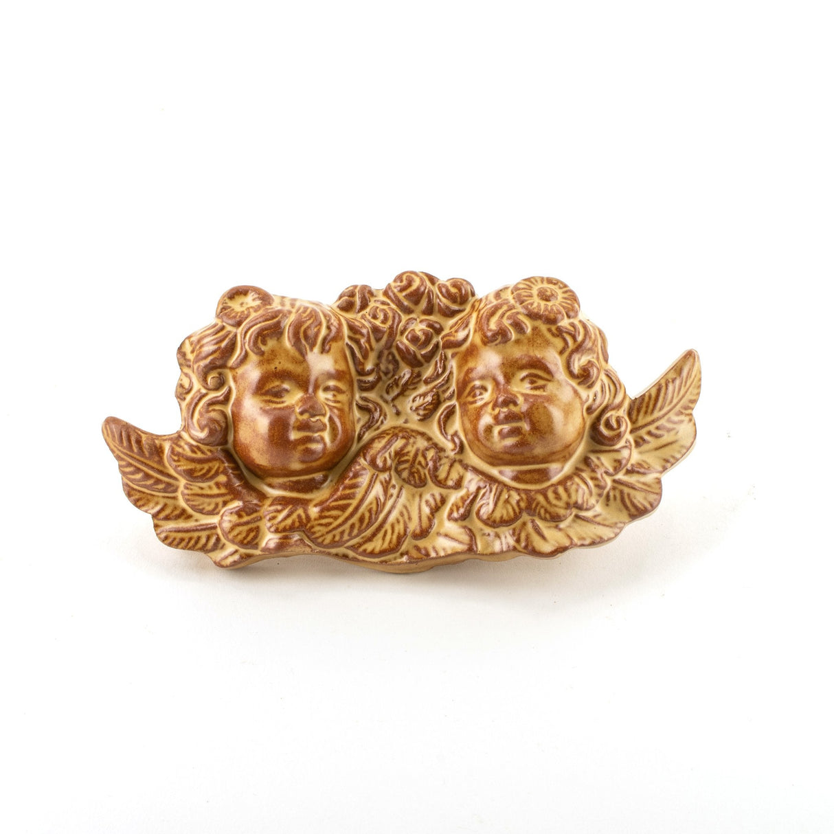 Angioletti in Ceramica, Coppia Angeli Ceramica di Caltagirone Fatti a Mano, Idea Regalo di Natale