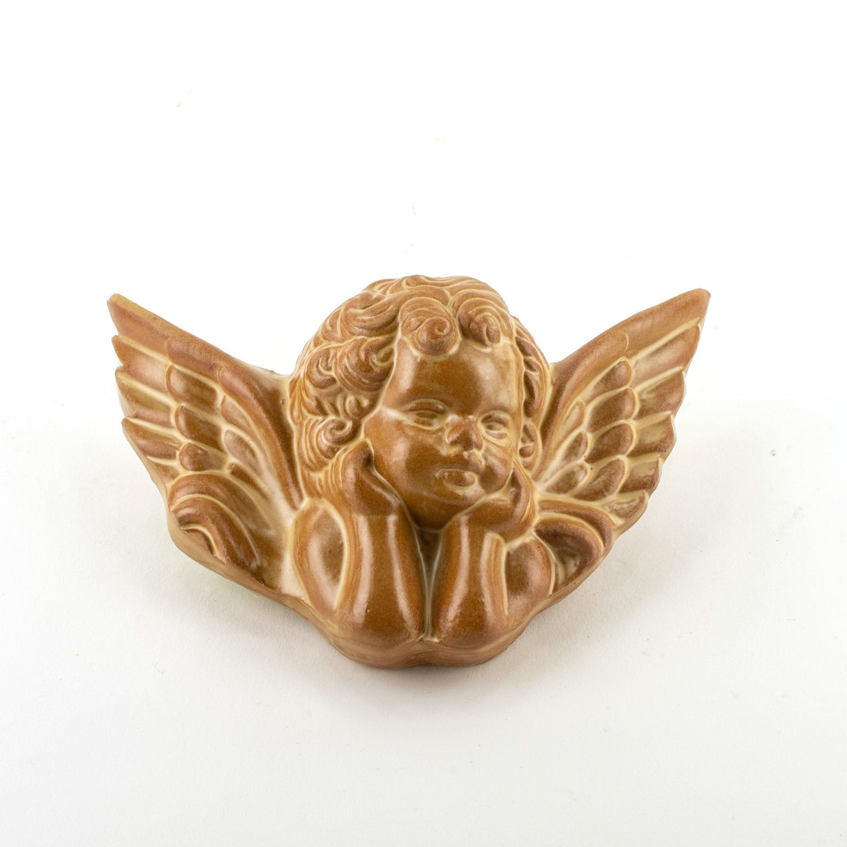 Angioletti in Ceramica, Coppia Angeli Ceramica di Caltagirone Fatti a Mano, Idea Regalo di Natale