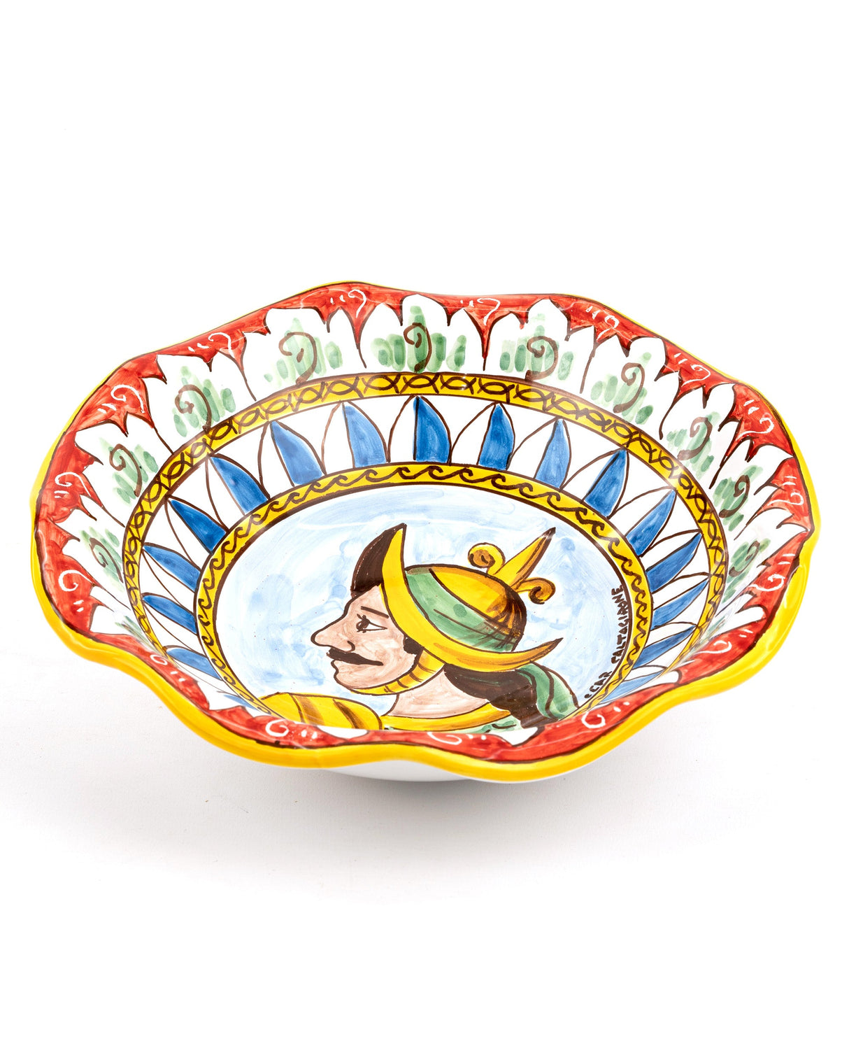 Sicilian Cart Style Sweets Holder Centerpiece and Almond Pastries