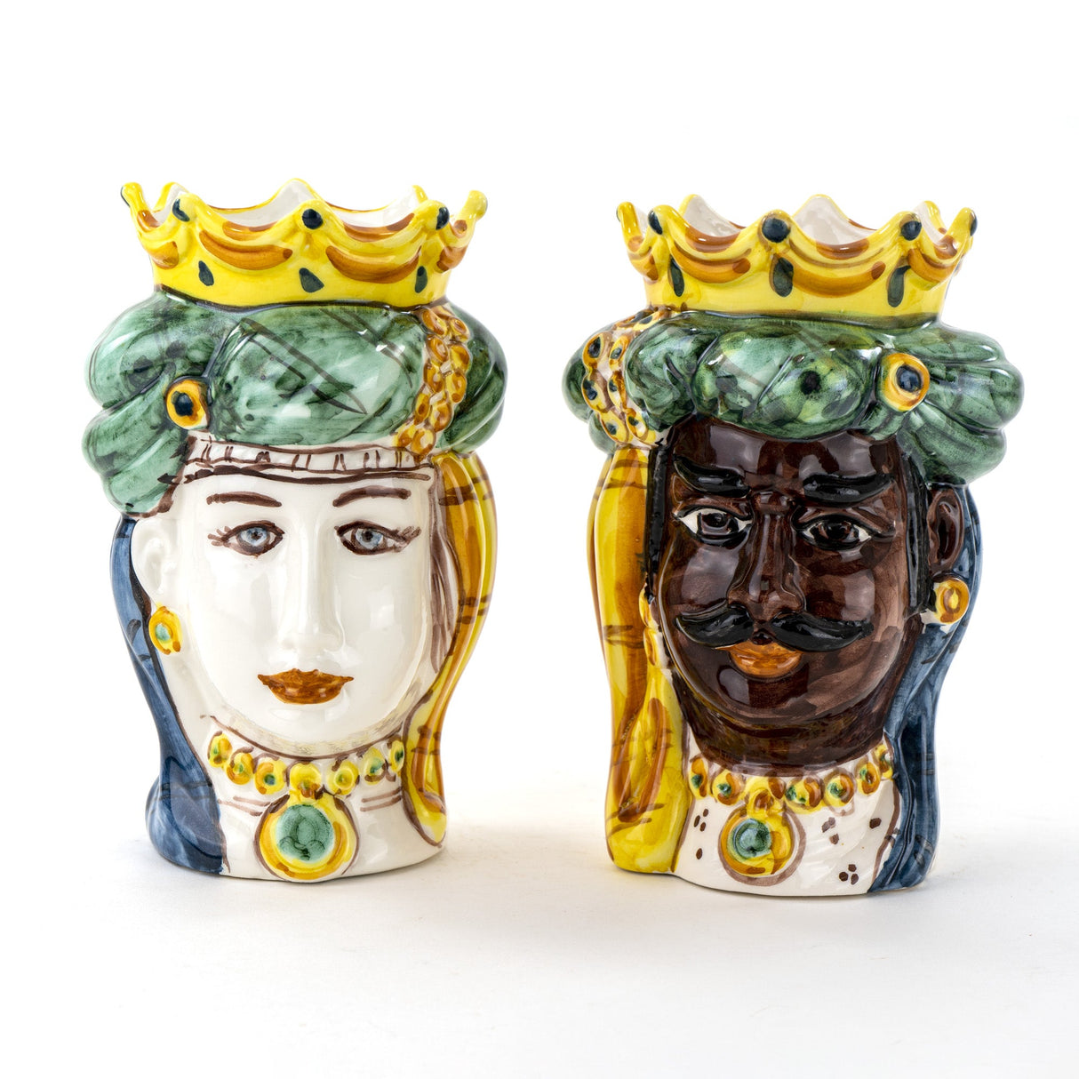 Teste di Moro siciliane Tradizionali H cm 17