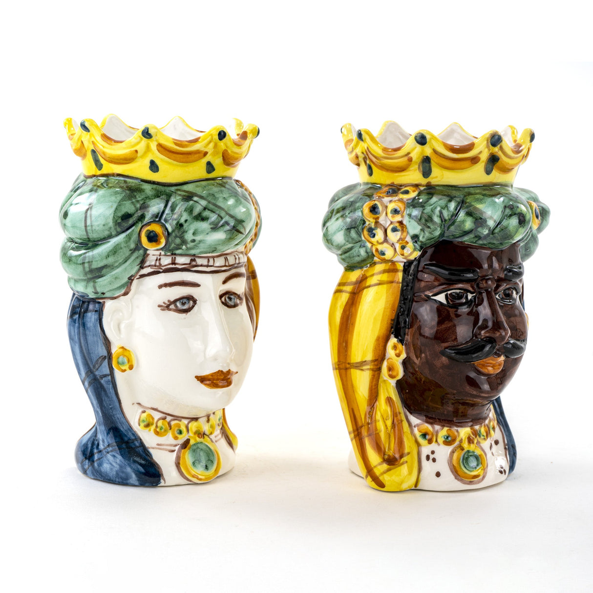 Teste di Moro siciliane Tradizionali H cm 17