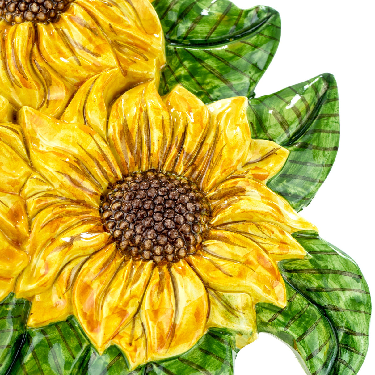 Girasole in ceramica siciliana fatto a mano