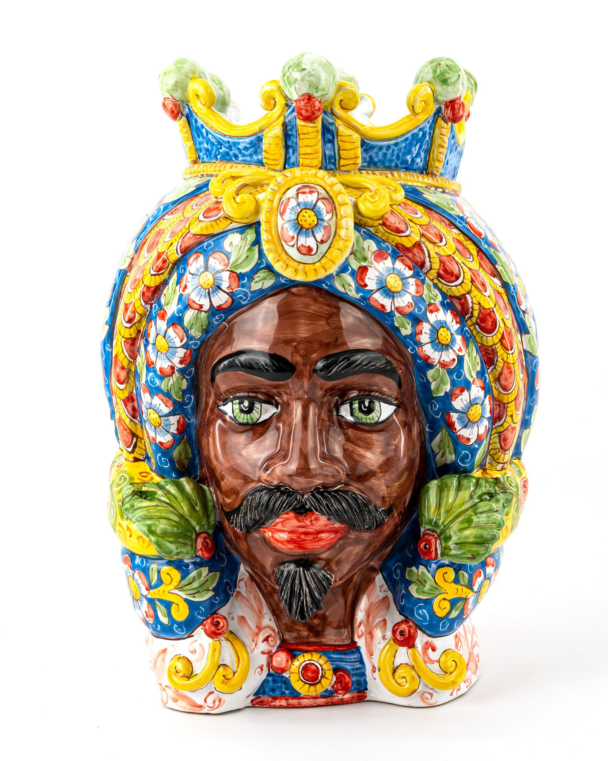 Moro di Sicila H 40 cm Testa di Moro siciliana fatta a mano