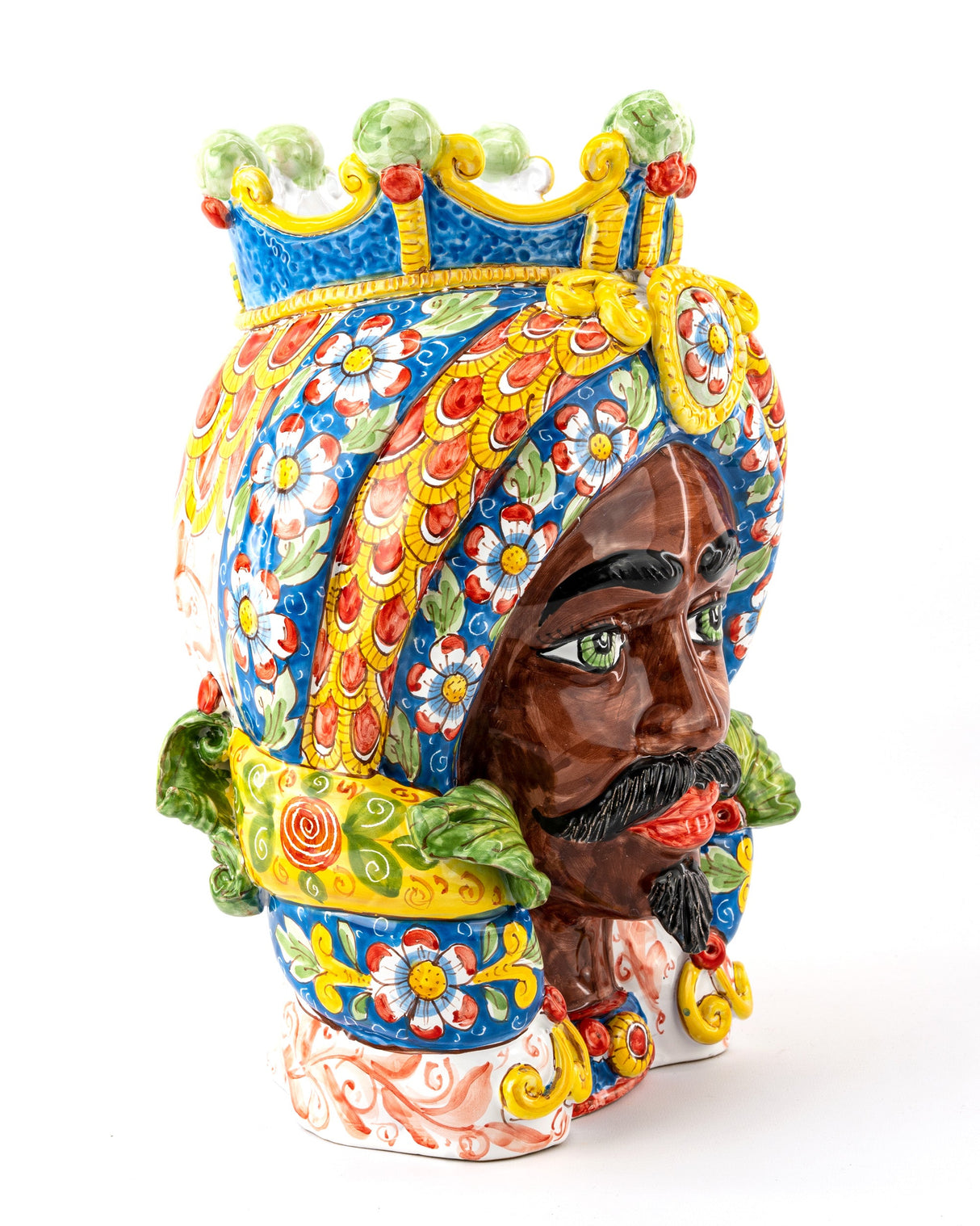 Moro di Sicila H 40 cm Testa di Moro siciliana fatta a mano