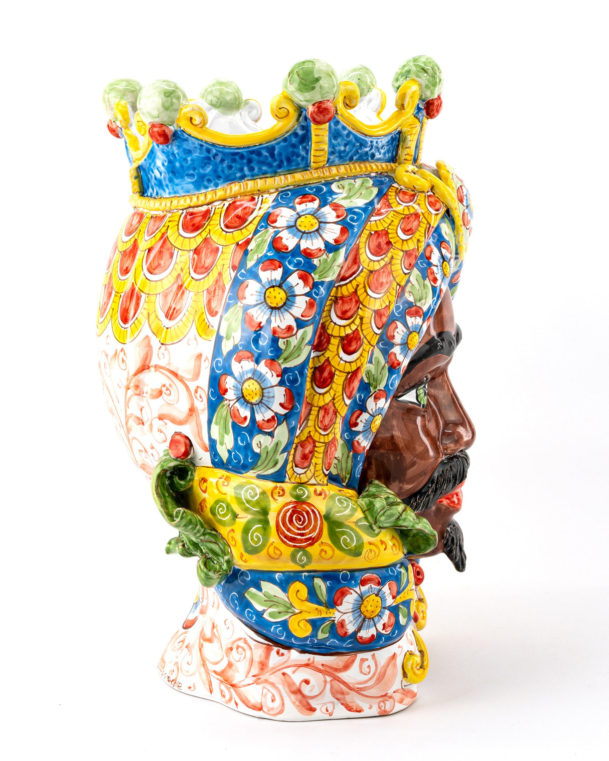 Moro di Sicila H 40 cm Testa di Moro siciliana fatta a mano