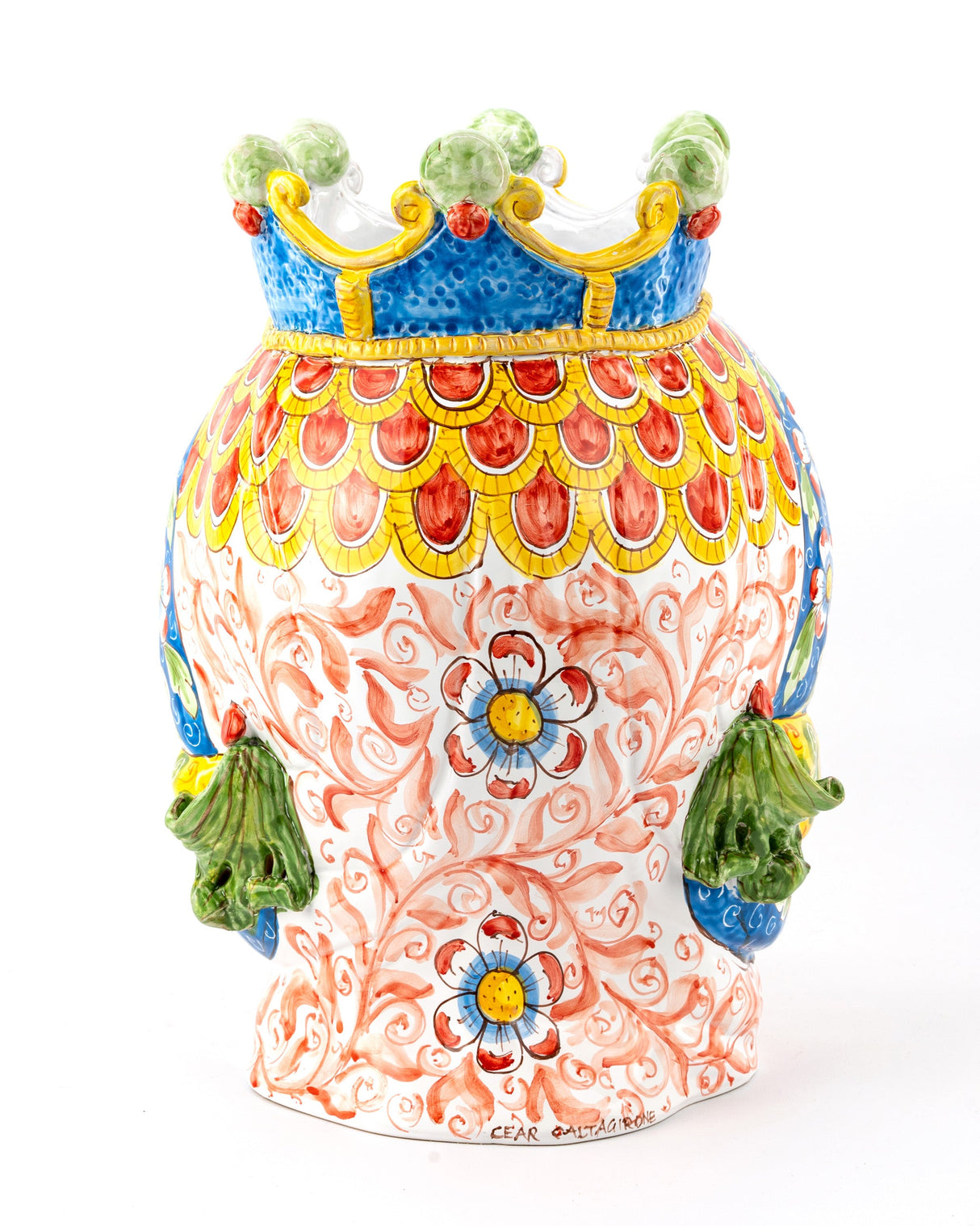 Moro di Sicila H 40 cm Testa di Moro siciliana fatta a mano