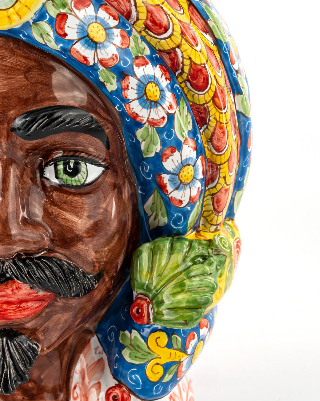 Moro di Sicila H 40 cm Testa di Moro siciliana fatta a mano