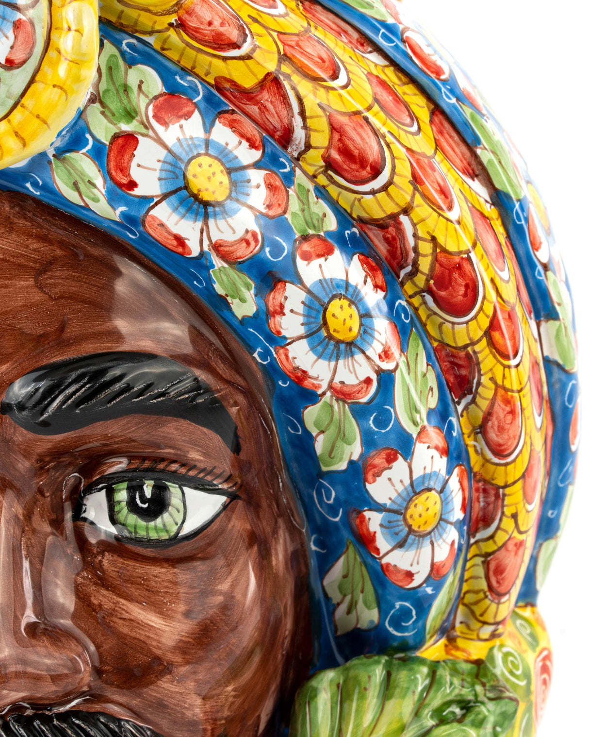 Moro di Sicila H 40 cm Testa di Moro siciliana fatta a mano