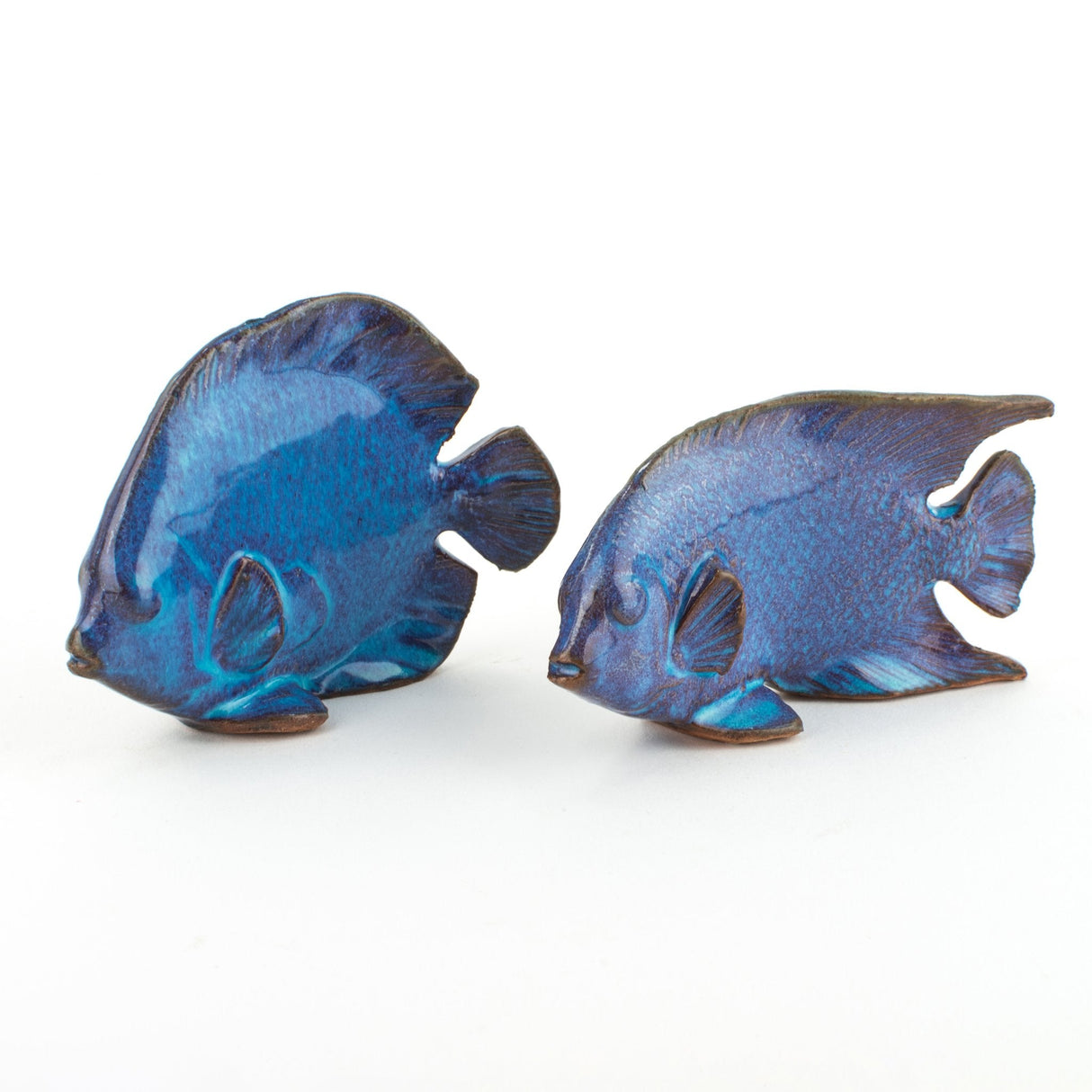 Pesci in Ceramica, Set 2 Pesci Fatti a Mano. Ceramiche di Caltagirone