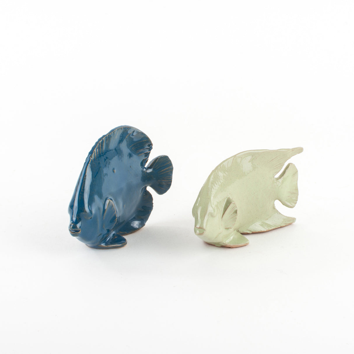 Pesci in Ceramica, Set 2 Pesci Fatti a Mano. Ceramiche di Caltagirone