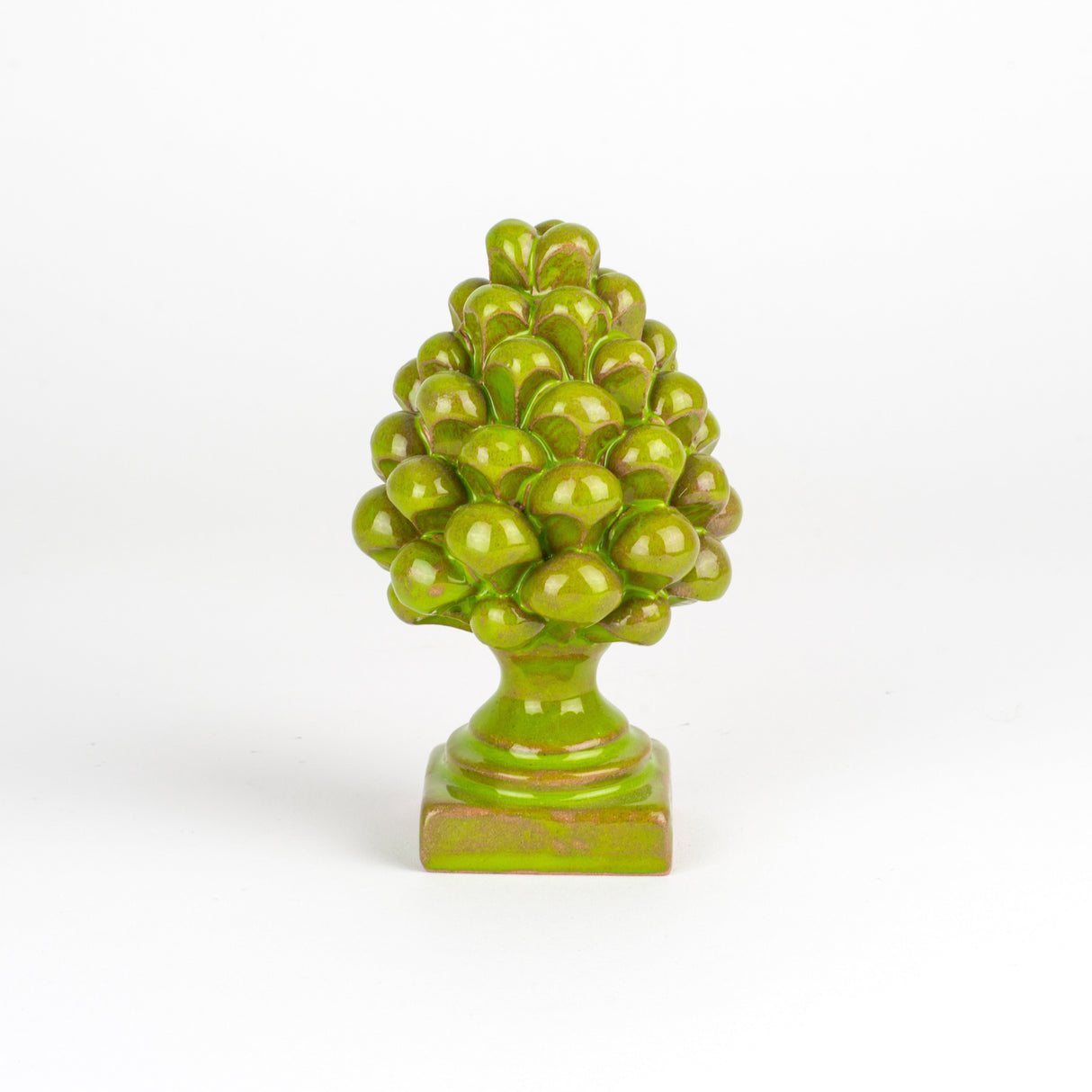 Pigna piccola H cm 12 in ceramica artigianale di Caltagirone fatta a mano
