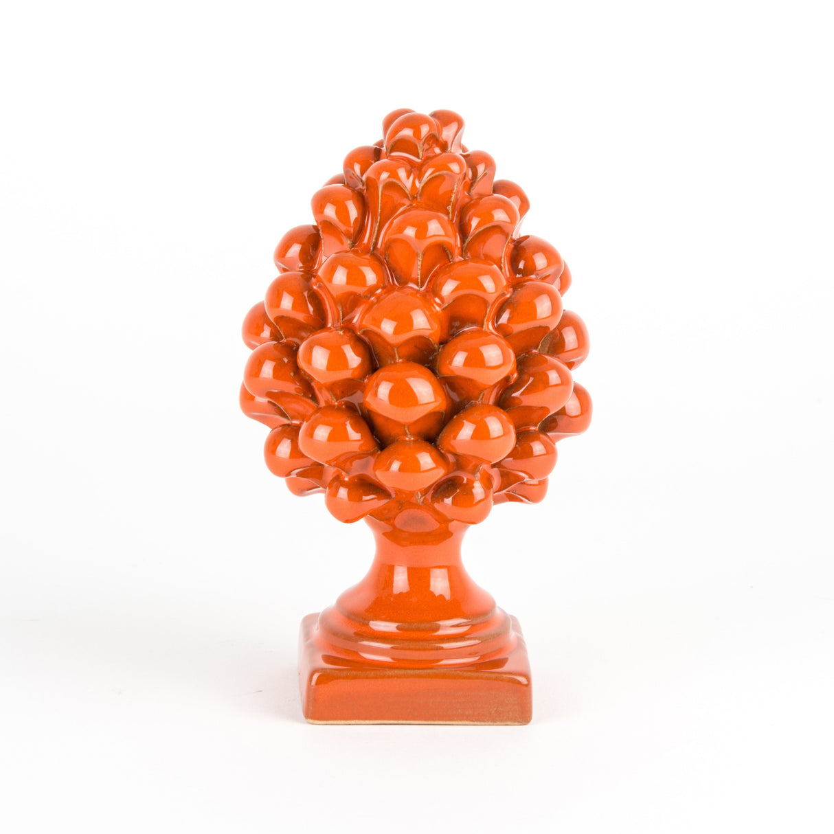 Pigna H cm 14 in ceramica di Caltagirone fatta a mano