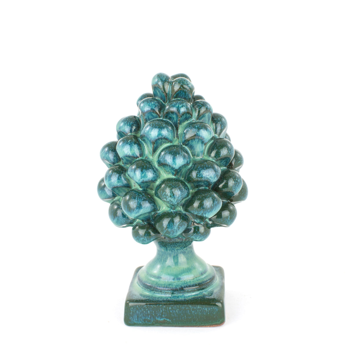 Pigna Piccola in Ceramica Artistica di Caltagirone Fatta a Mano, 1 pz H cm 12