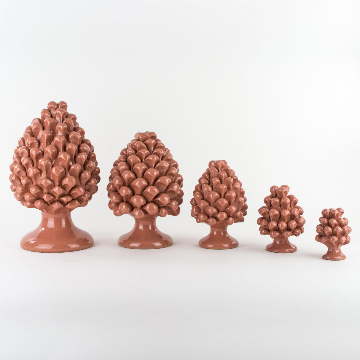 Pigna in Ceramica di Caltagirone Fatta a Mano H 12