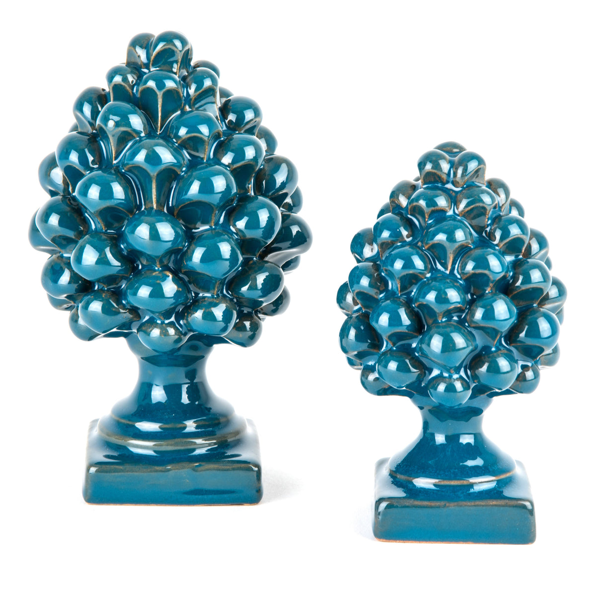 Pigna Bomboniera H cm 14 in Ceramica di Caltagirone Fatta a Mano