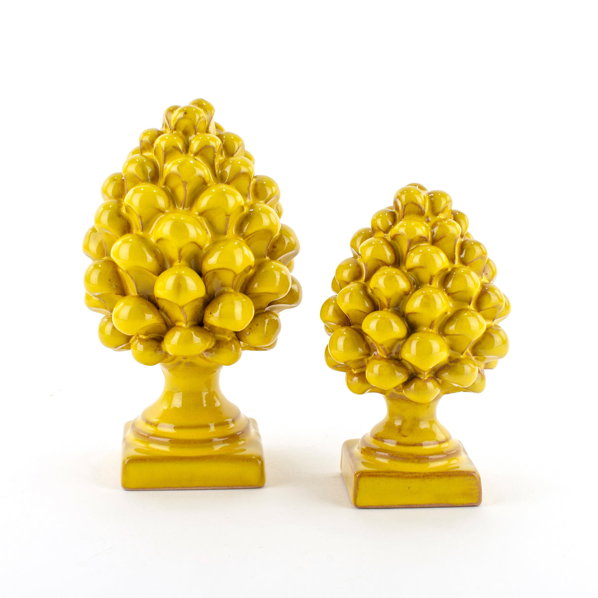 Pigna piccola H cm 12 in ceramica di Caltagirone fatta a mano