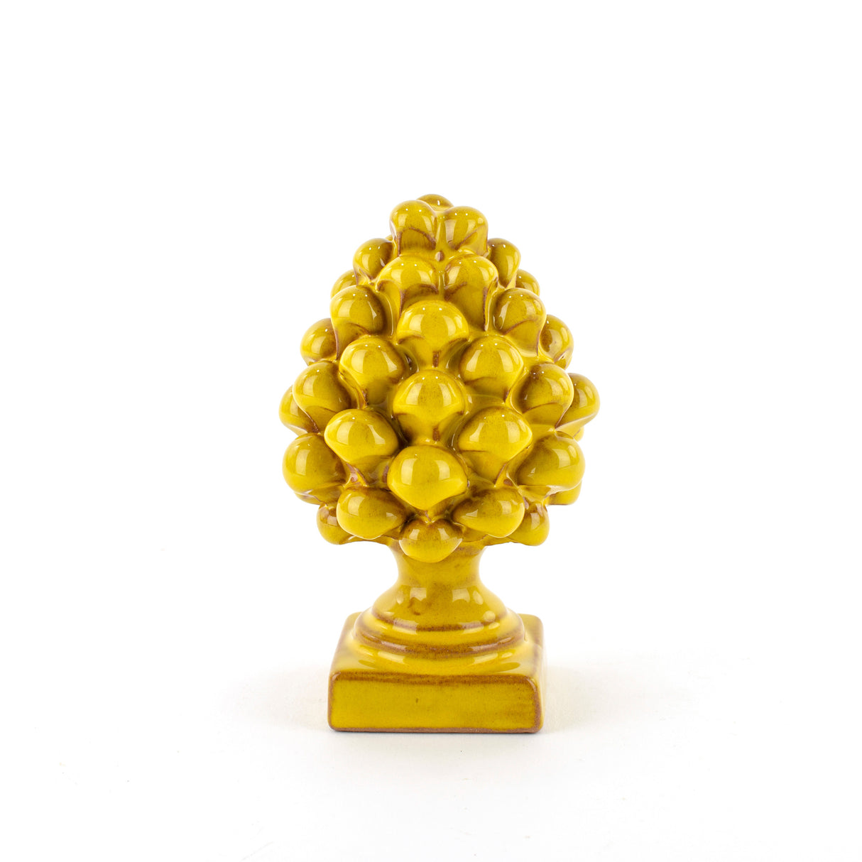 Pigna piccola H cm 12 in ceramica di Caltagirone fatta a mano