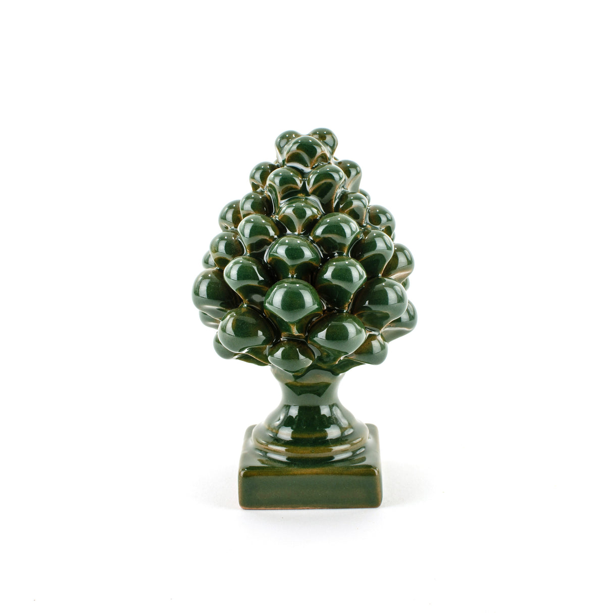 Pigna Piccola in Ceramica Artistica di Caltagirone Fatta a Mano, 1 pz H cm 12