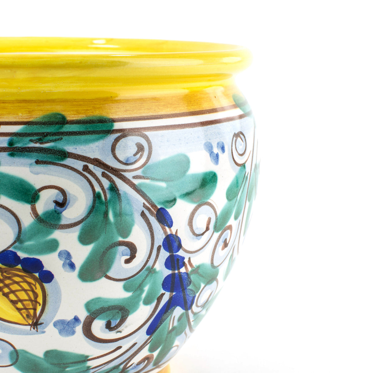 Cache-Pot portavaso in Ceramica Fatto a Mano, Ceramica di Caltagirone