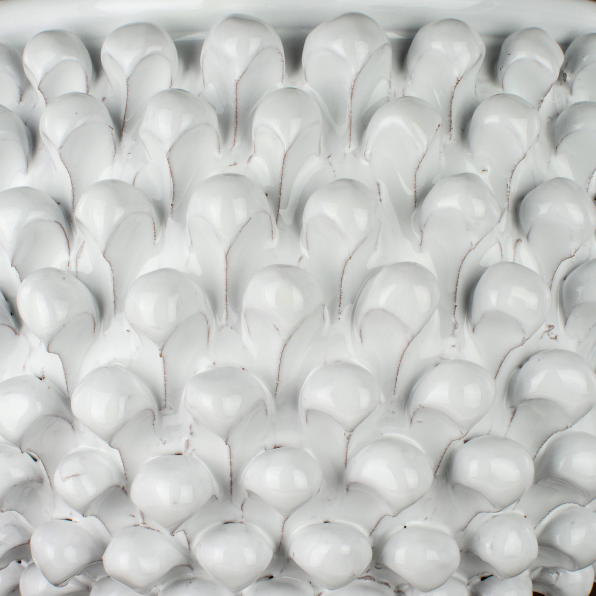 Mezza pigna H 35 cm porta vaso in ceramica di Caltagirone fatta a mano.