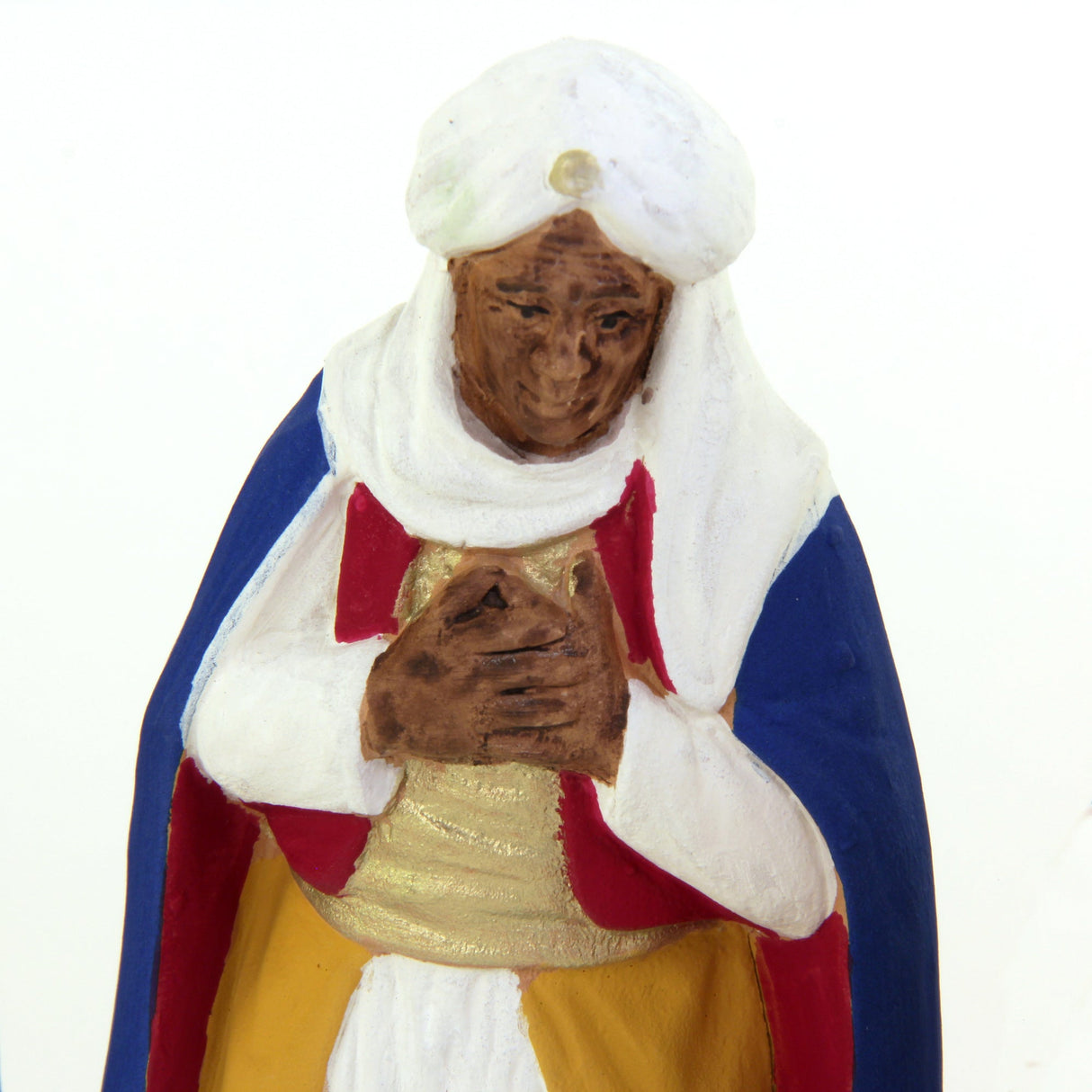 Set 3 Statuine Presepe Re Magi 3, presepe in terracotta dipinta a mano di Caltagirone, idee regalo di natale