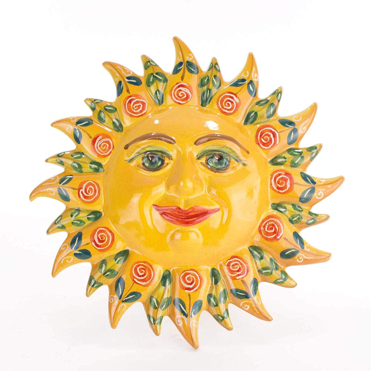 Sole di Sicilia da appendere diametro cm 21, Fatto a Mano, Made in Italy