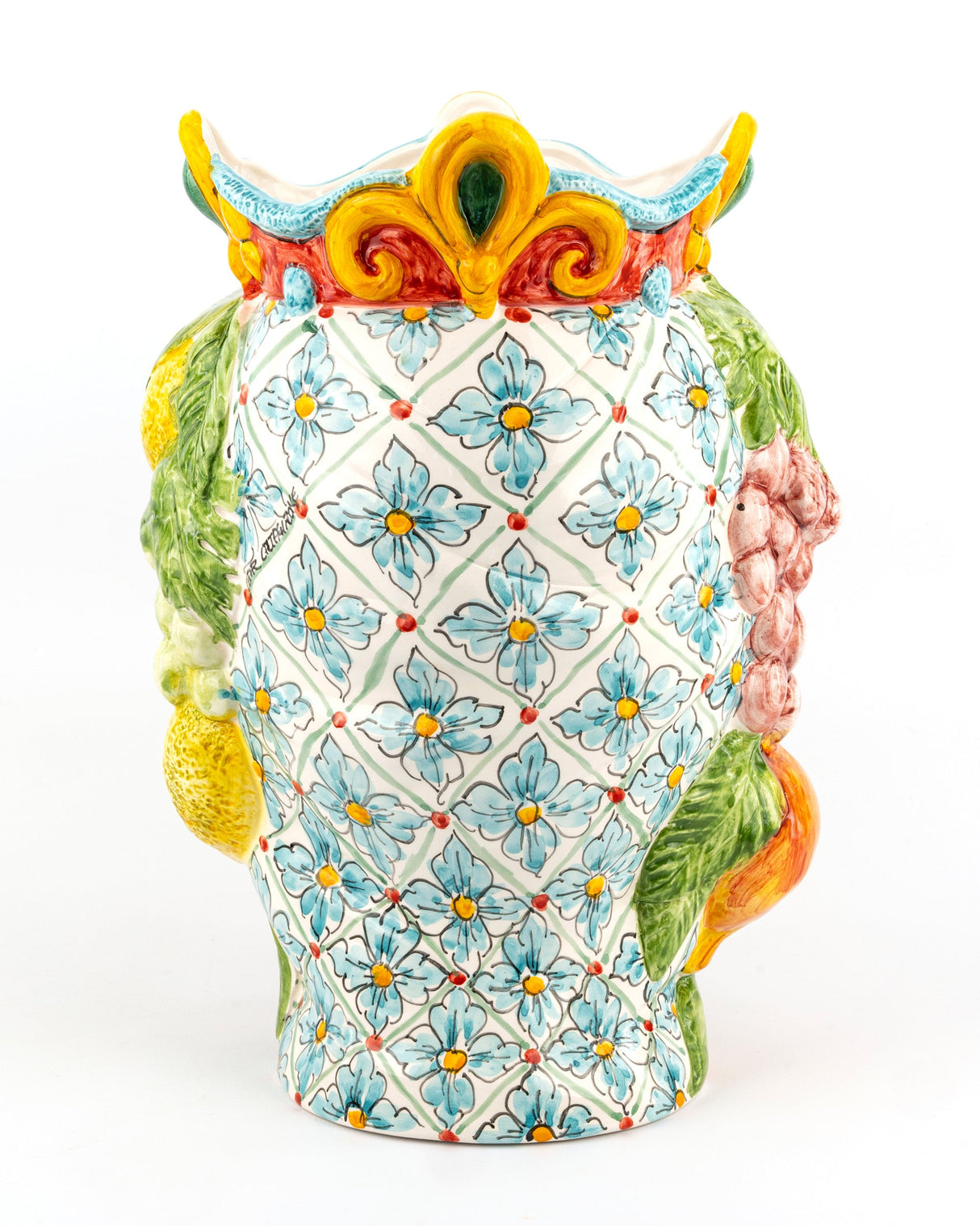 Testa Moro di Sicila H 37 cm Testa di Moro siciliana fatta a mano