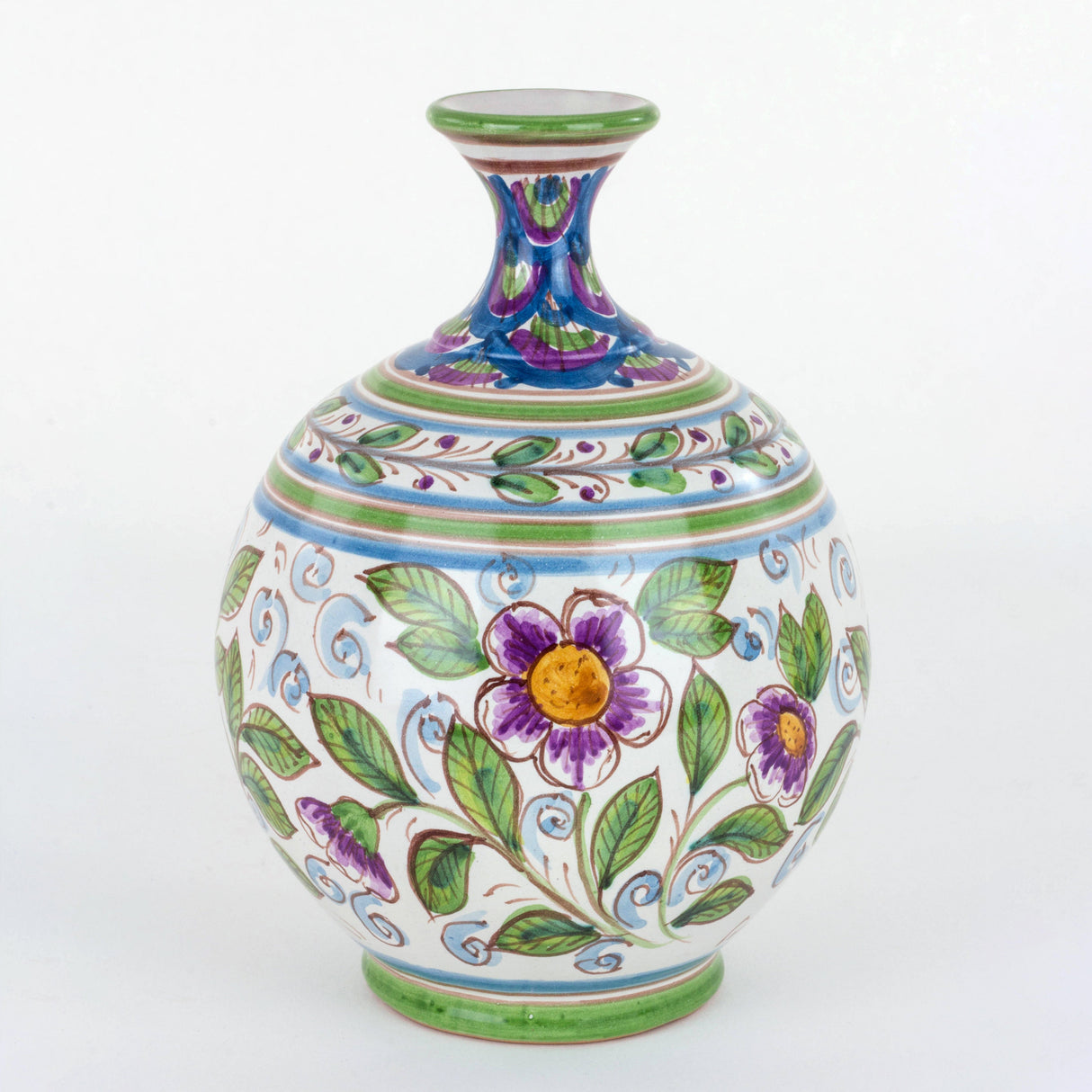 Vasetto Ornamentale in Ceramica siciliana Decorato a Mano