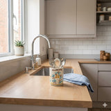 Colaposate con occhiello in ceramica siciliana H 15 decoro ROSANTICA