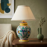 Sicilian ceramic lamp hand decorated H cm 21 lamp 