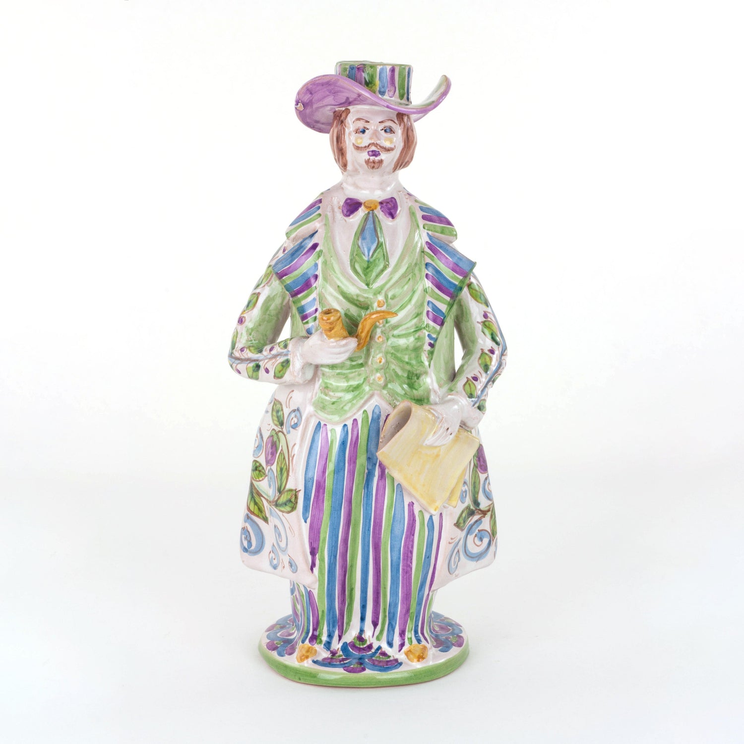 Lumiera Uomo in maiolica di Caltagirone Fatta a Mano