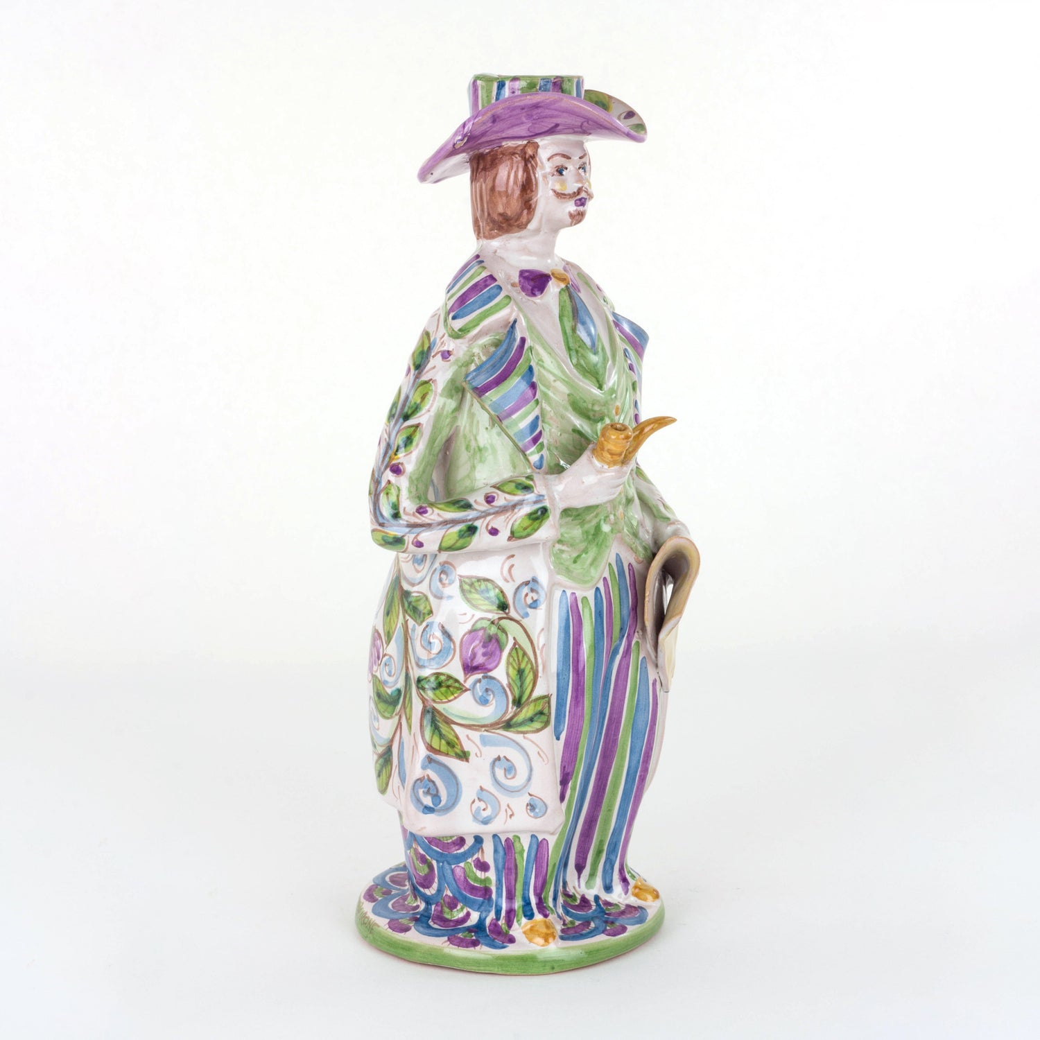 Lumiera Uomo in maiolica di Caltagirone Fatta a Mano