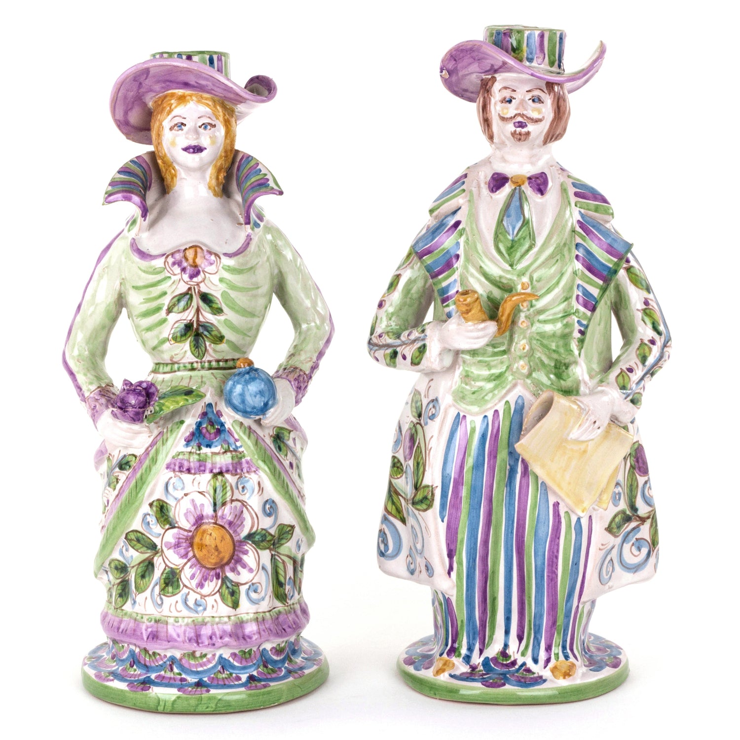 Lumiera Uomo in maiolica di Caltagirone Fatta a Mano