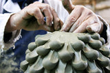 Pigna bomboniera Rosa H cm 12 in Ceramica di Caltagirone Fatta a Mano